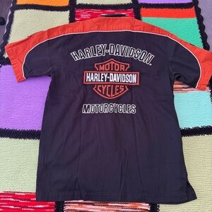 Harley Davidson Polo shirt Motorcycle Racing Embroidered Mens Small